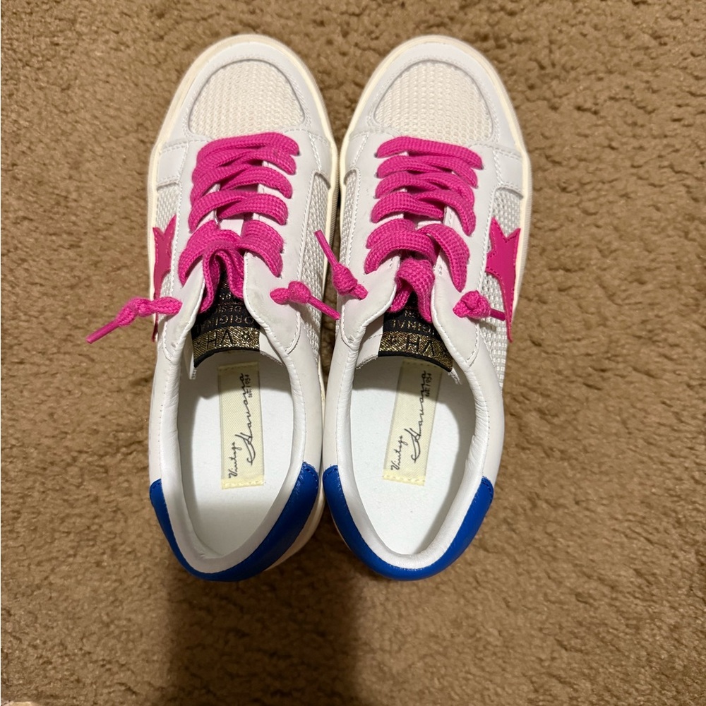 Vintage Havana White and Pink Sneakers - Picture 4 of 5